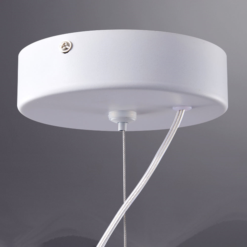 Nazifa Moderna Diseño Minimalista Metal/Acrílico Lámpara Colgante Blanca