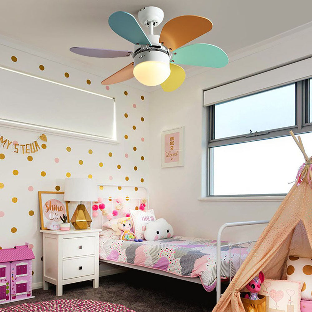 Morandi Ventilador de techo con Luz Lámpara infantil, Motor dc
