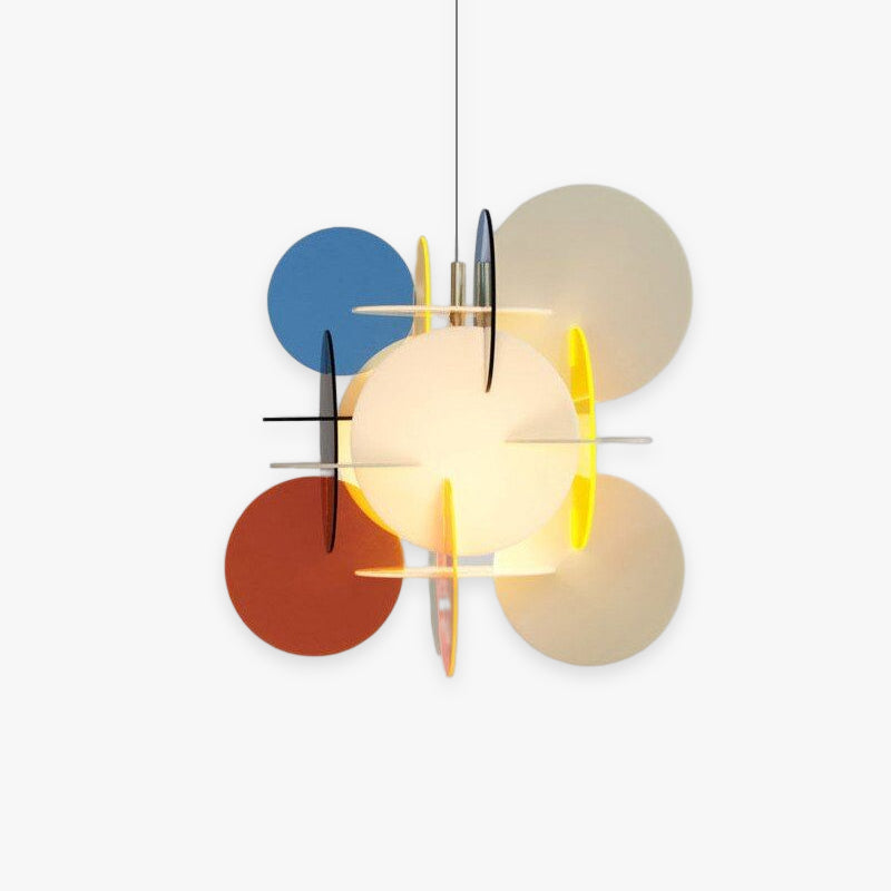 Morandi Moderna Decorativa LED Acrílica Lámpara Colgante Multicolor