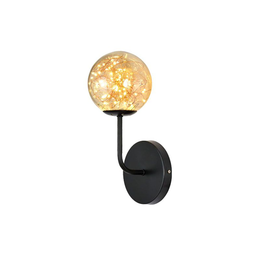 Valentina Metal LED Aplique de Pared Negro/Dorados