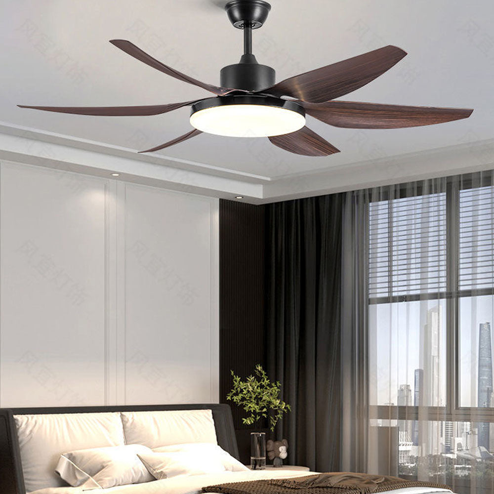 Haydn Ventilador de techo con Luz Básico Blanco 6 Palas, Motor dc, ∅130CM