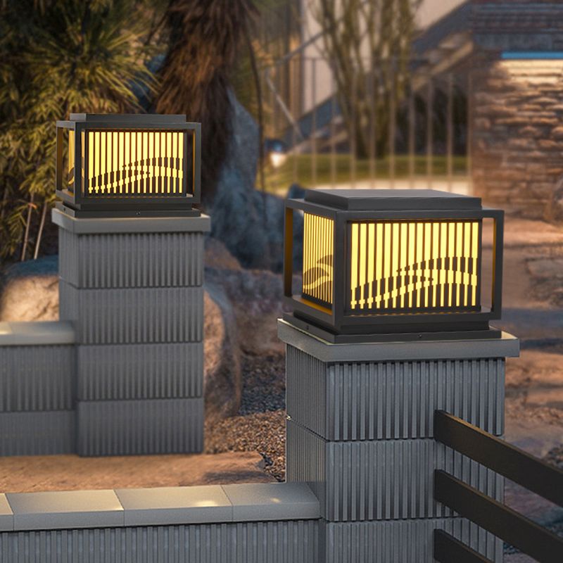 Riley Retro Lámpara Exterior LED Cubo Metal Patio Jardín