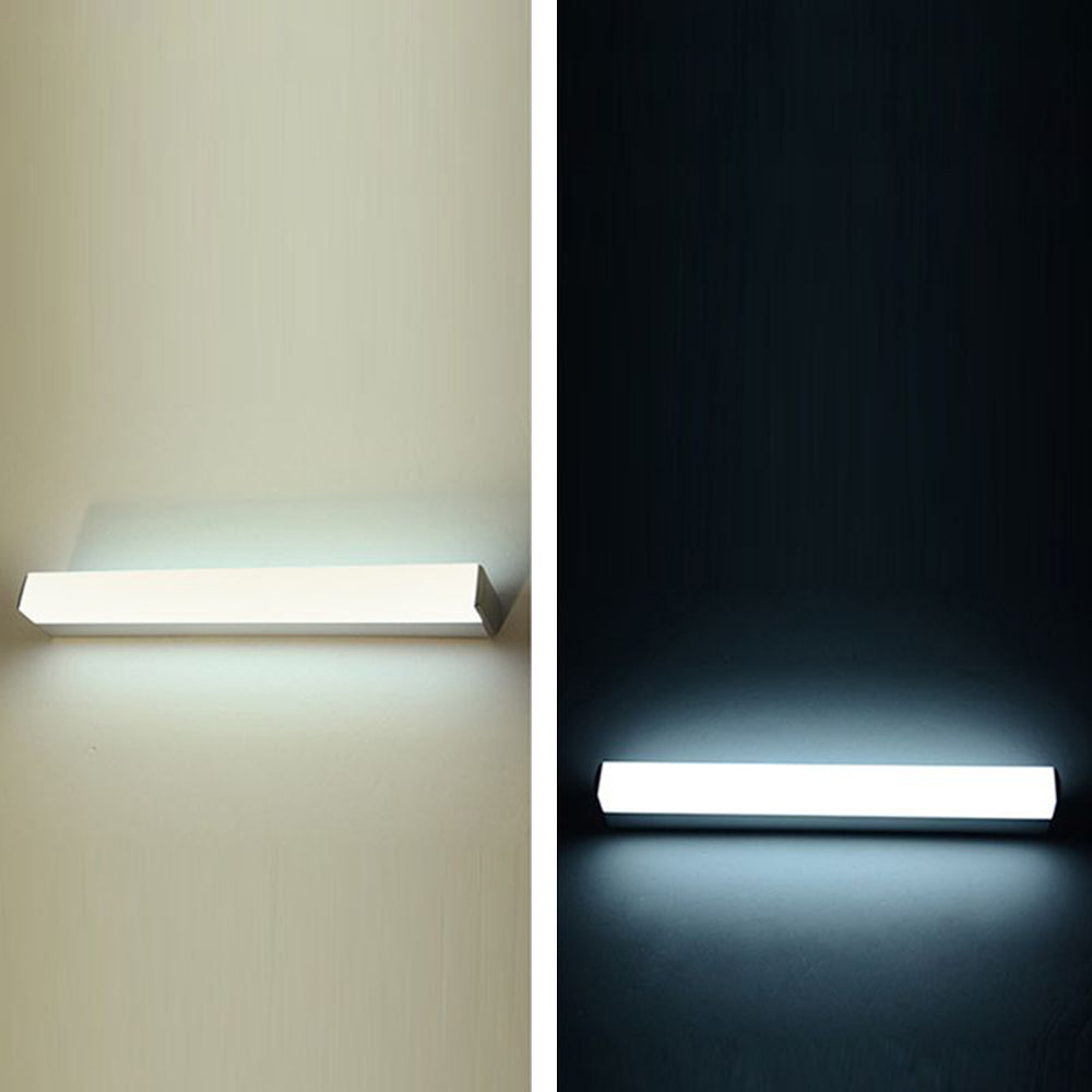 Leigh Minimalista Lineal Metal/Acrílico LED Aplique de Pared Blanco