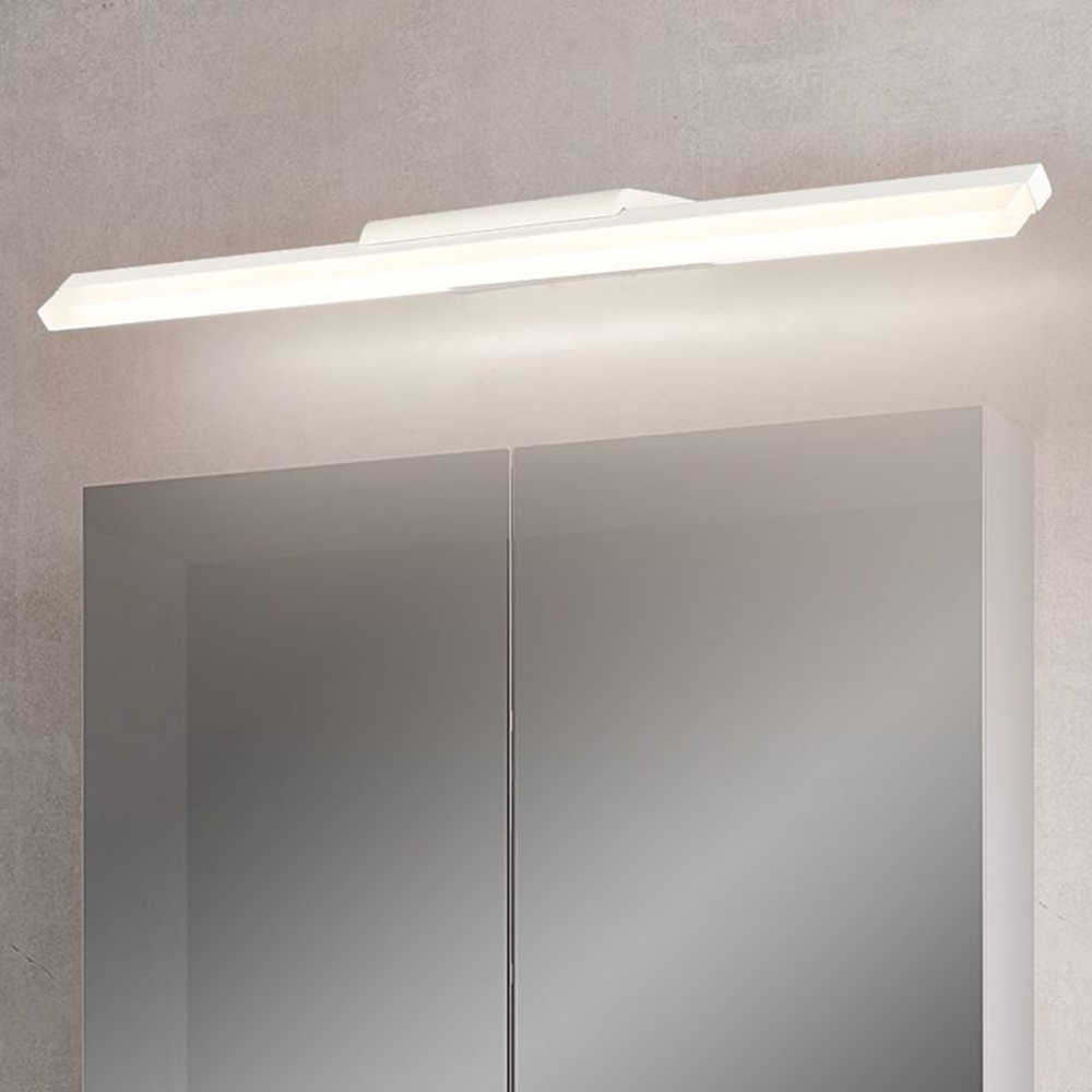 Leigh Minimalista Lineal Metal/Acrílico LED Aplique de Pared Interior Blanco