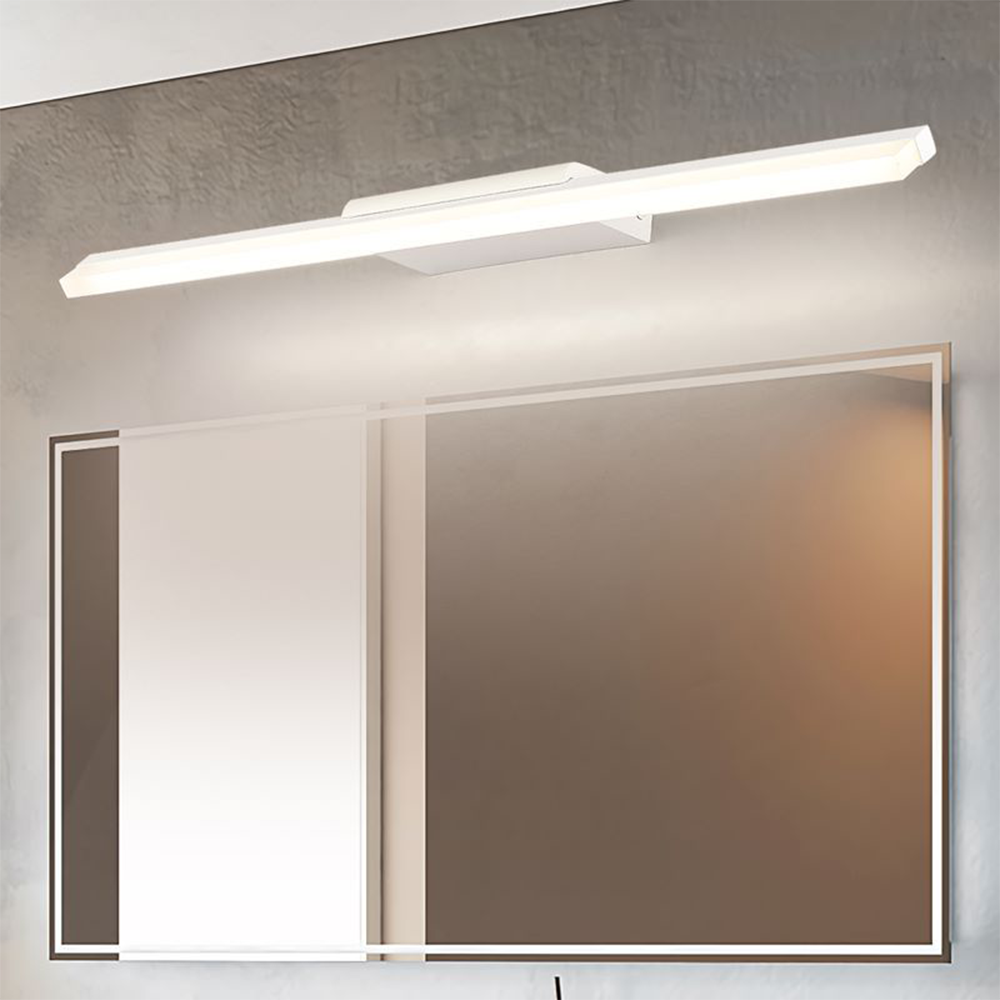 Leigh Minimalista Lineal Metal/Acrílico LED Aplique de Pared Interior Blanco