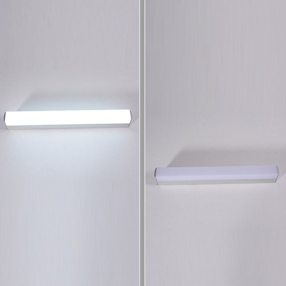 Leigh Minimalista Lineal Metal/Acrílico LED Aplique de Pared Blanco