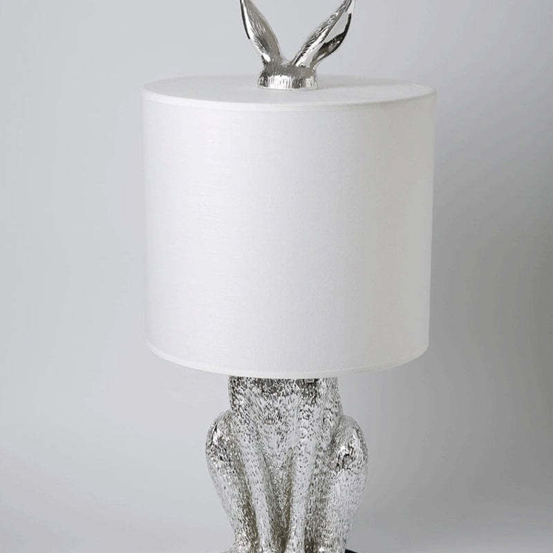 Alice Moderna Diseño Resina Lámpara de Mesa Negra/Blanca/Dorada