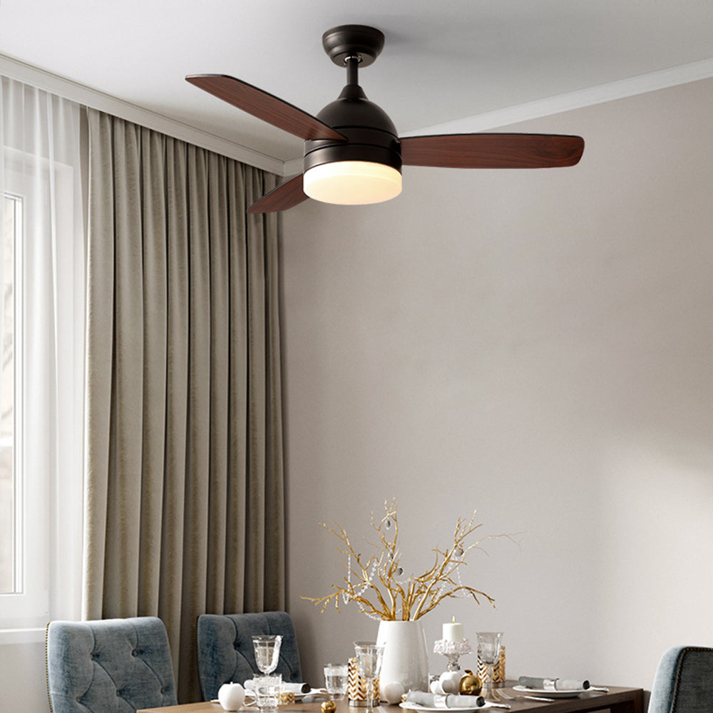 Haydn Ventilador con Luz, 3 Palas, Metal & Madera, 2 Colores , Motor dc, ∅107CM