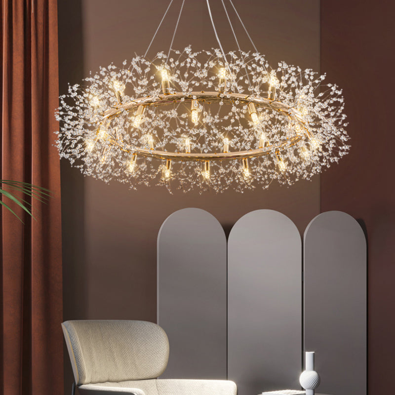 Lili Moderna LED Metal/Cristal Lámpara Colgante