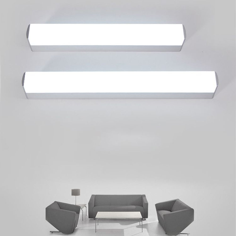 Leigh Minimalista Lineal Metal/Acrílico LED Aplique de Pared Blanco