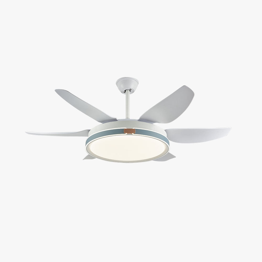 Haydn Ventilador de techo con Luz 6 Palas, 4 Colores, Motor dc, ∅130CM