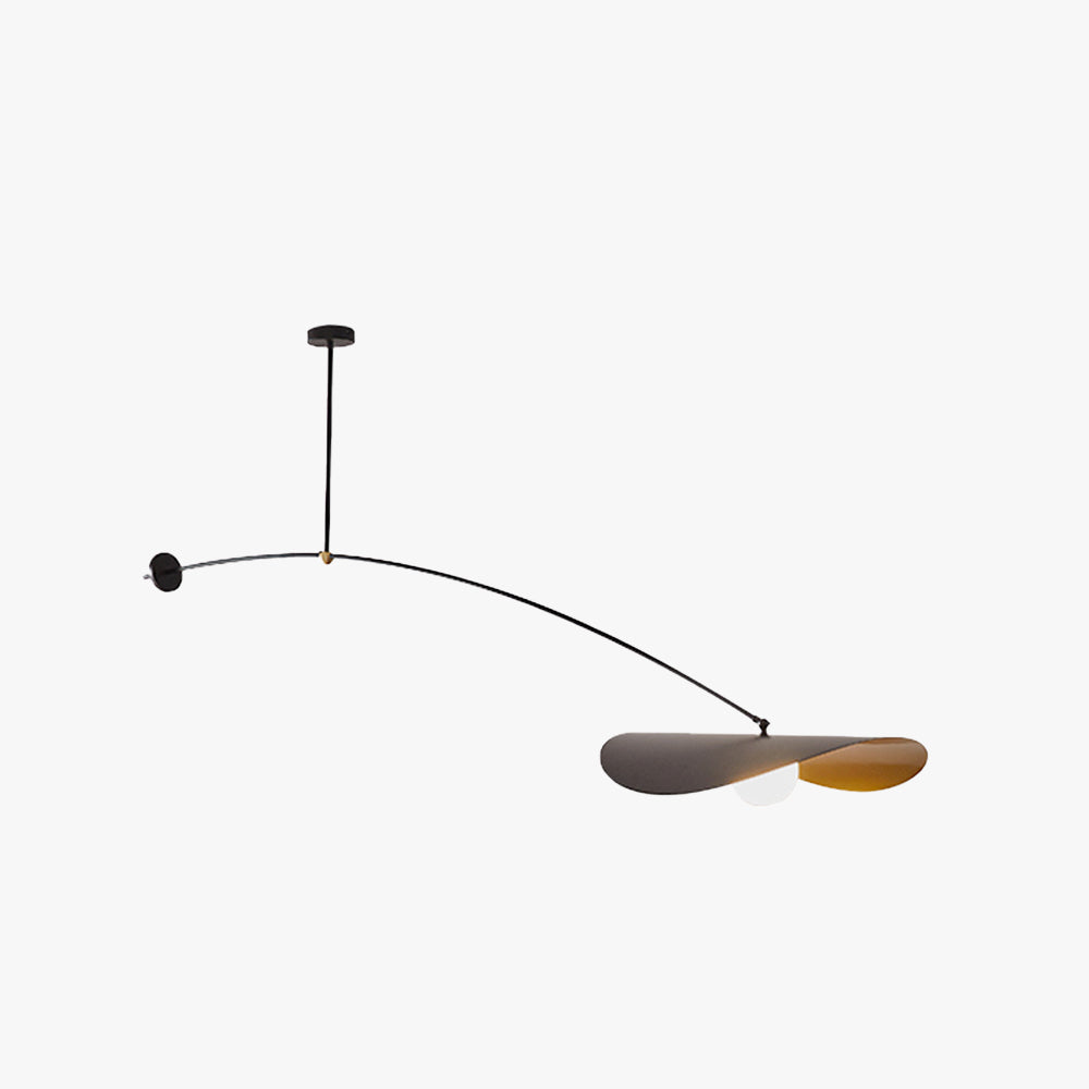 Carins Moderna Minimalista Diseño Lámpara Colgante Metal Negra