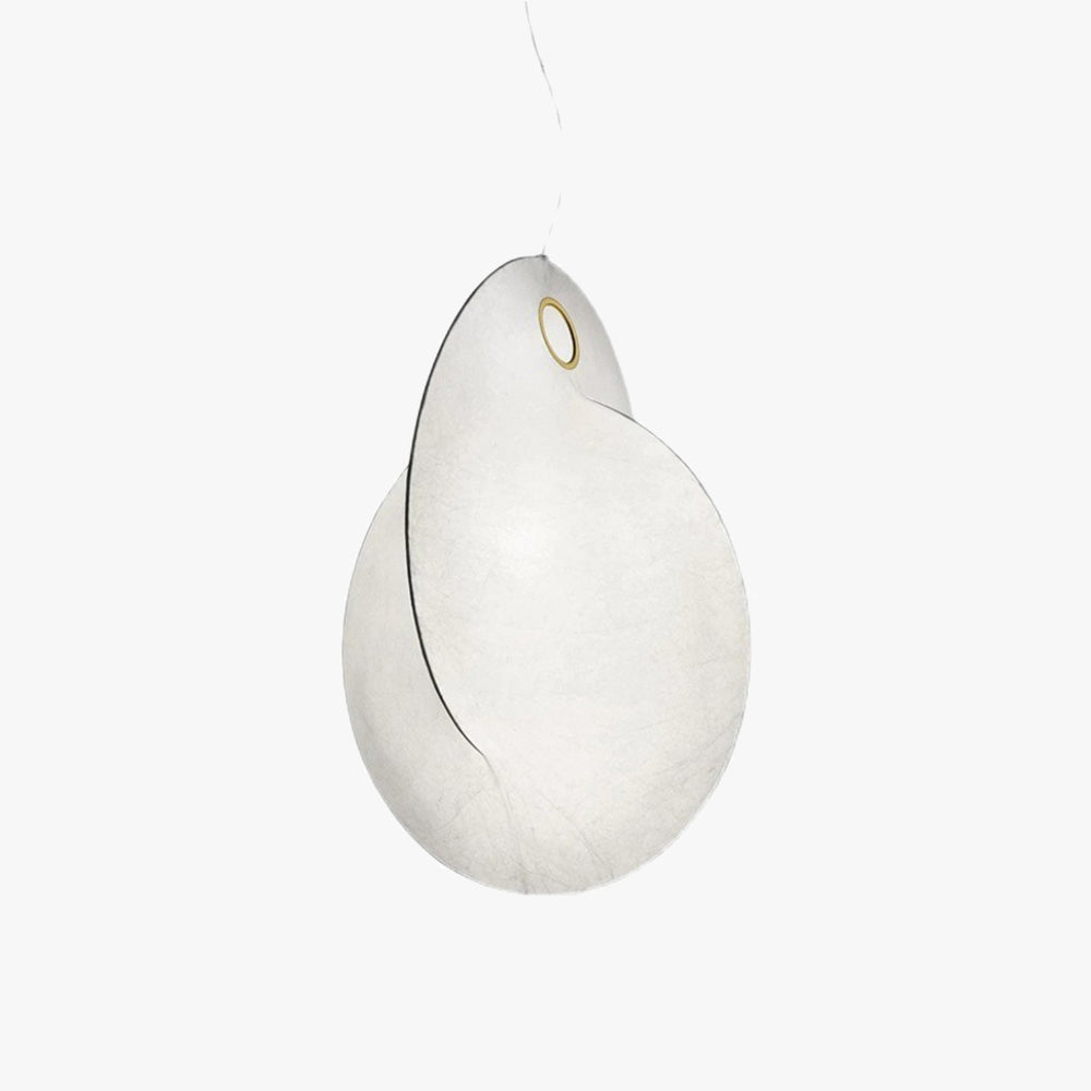 Renée Moderna Diseño Minimalista Lámpara Colgante, Blanco, Seda Artificial