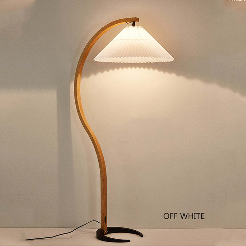 Ozawa Moderno Geométrico Metal LED Lámpara de Pie Blanco/Beige/Café