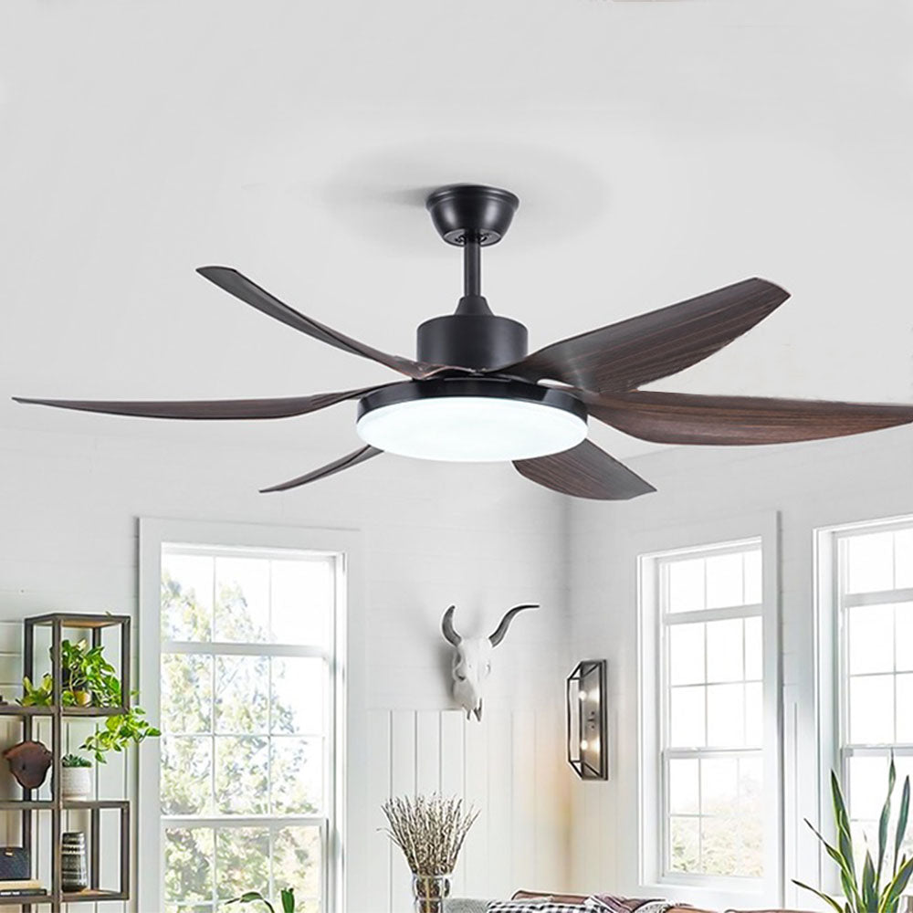 Haydn Ventilador de techo con Luz Básico Blanco 6 Palas, Motor dc, ∅130CM