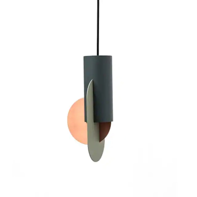 Morandi Minimalista Irregular Metal Lámpara Colgante Verde