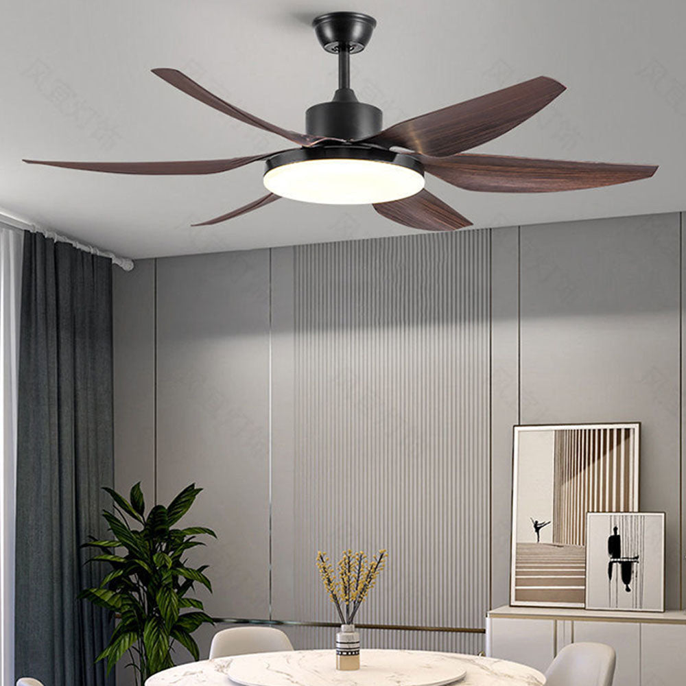 Haydn Ventilador de techo con Luz Básico Blanco 6 Palas, Motor dc, ∅130CM