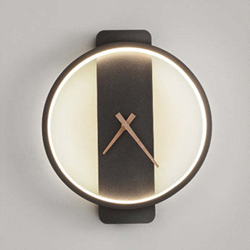 Nordic Decorativo Reloj Metal Aplique de Pared Dorado/Negro