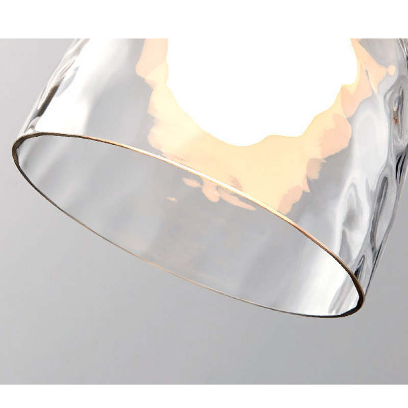 Levy Minimalista Geométrica Vidrio/Metal Lámpara Colgante Transparente