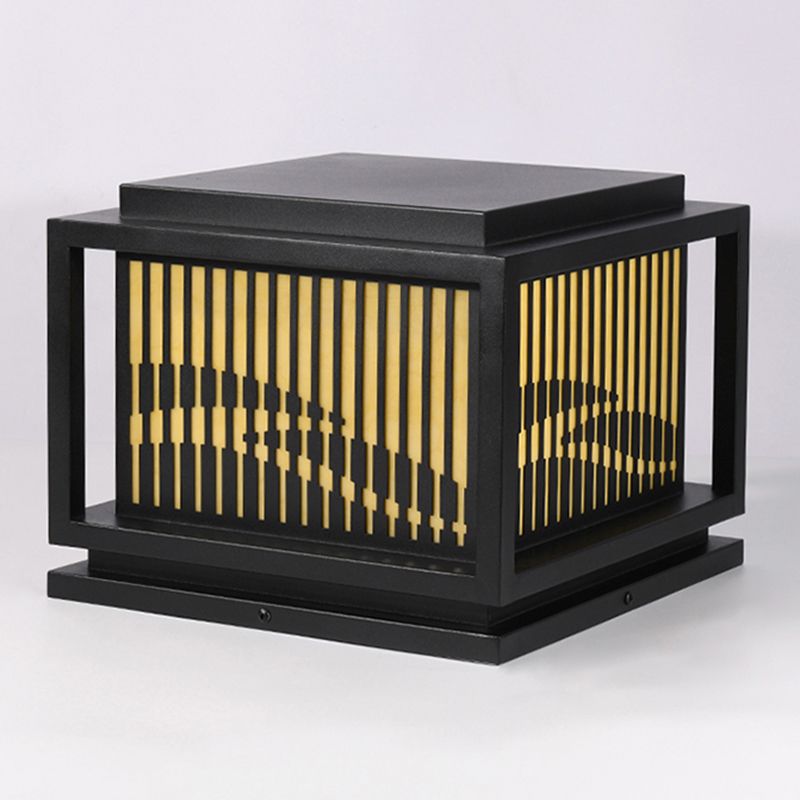 Riley Retro Lámpara Exterior LED Cubo Metal Patio Jardín