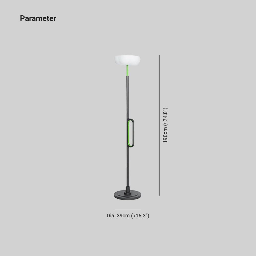 Orr Diseña Flor Metal Acrílico Lámpara De Pie Exterior