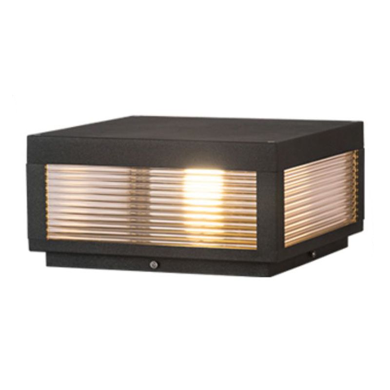 Riley Retro Lámpara Exterior LED Cubo Metal Patio Jardín