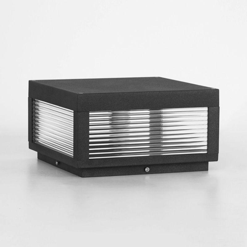 Riley Retro Lámpara Exterior LED Cubo Metal Patio Jardín