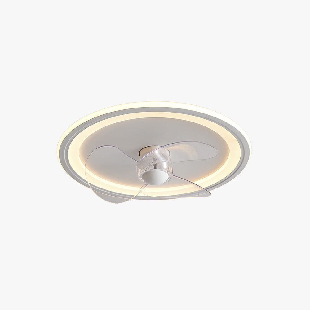 Edge Ventilador de techo con Luz sin aspas, Blanco, Motor dc, ∅40CM/50CM