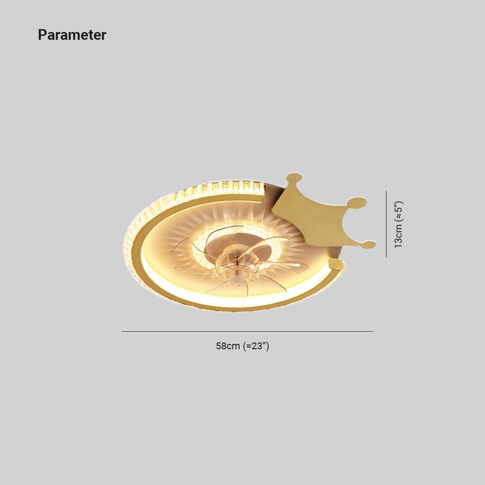 Kirsten Ventilador con Luz sin aspas, 12 Estilos, Motor dc, ∅51CM/56CM/58CM/70CM