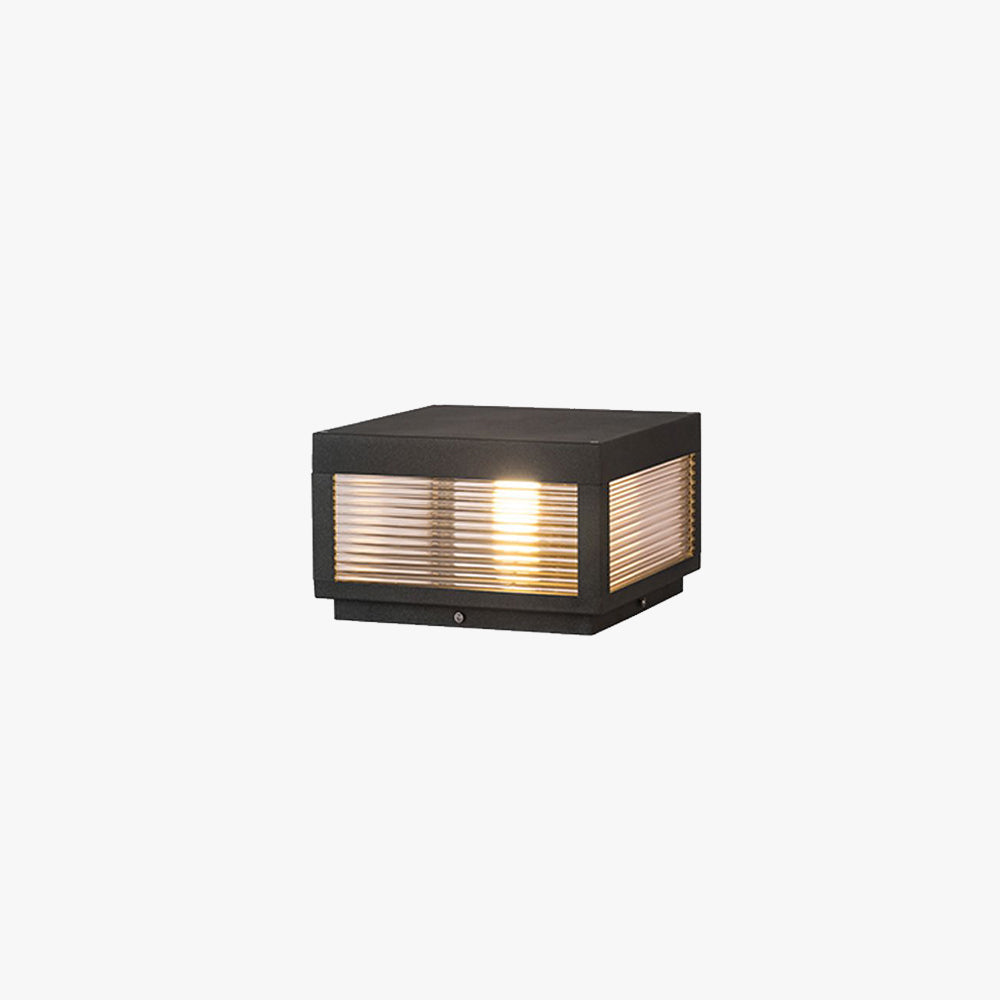 Riley Retro Lámpara Exterior LED Cubo Metal Patio Jardín