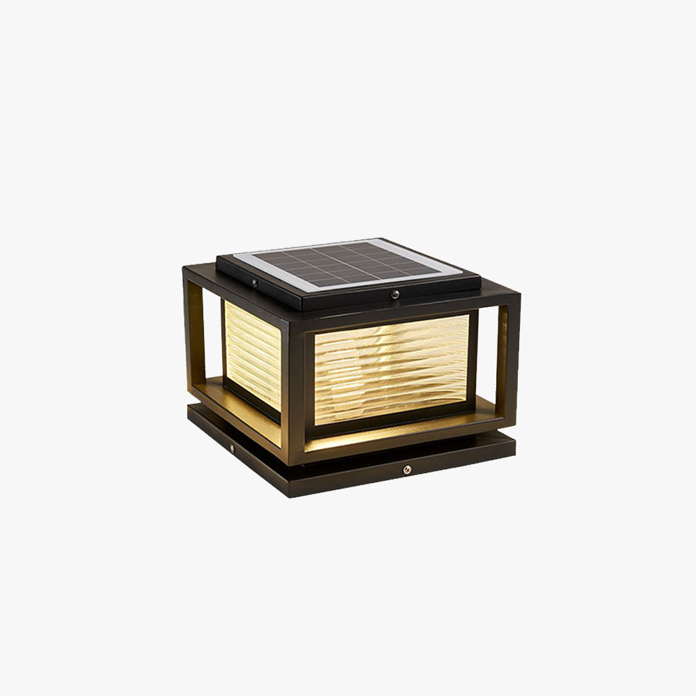 Riley Lámpara Exterior Moderno LED Cubo Metal Vidrio Patio