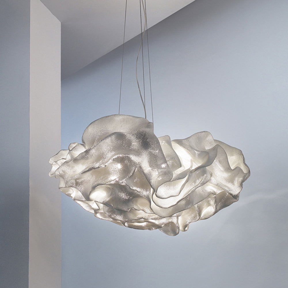 Renée Moderna Diseña Nube Metal Lámpara Colgante Blanca