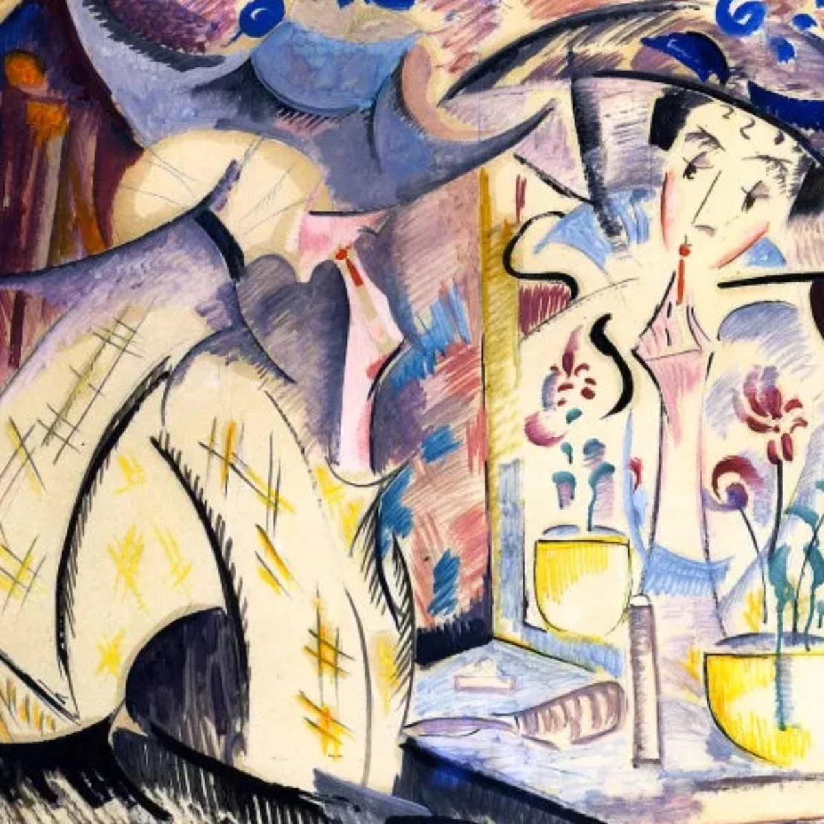 Woman at Her Dressing Table-Decoración de Arte de Pared Vintage Sala de Estar
