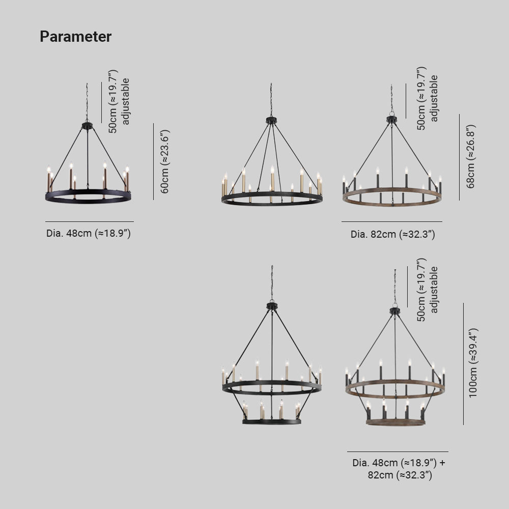 Silva Industrial Moderna Metal LED  Lámpara Colgante Sala de Estar