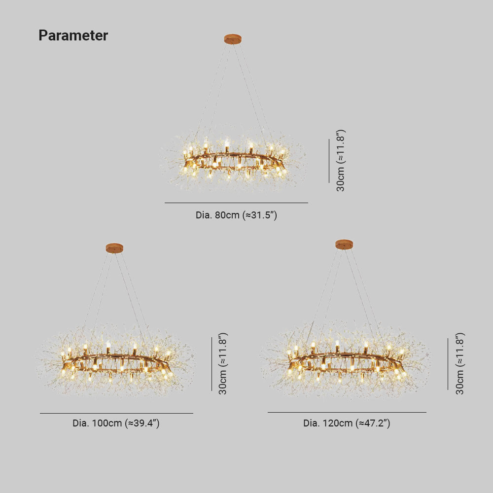 Lili Moderna LED Metal/Cristal Lámpara Colgante