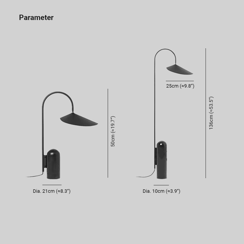 Carins Lámpara de Mesa Minimalista Lámpara de Pie Dormitorio/Salón