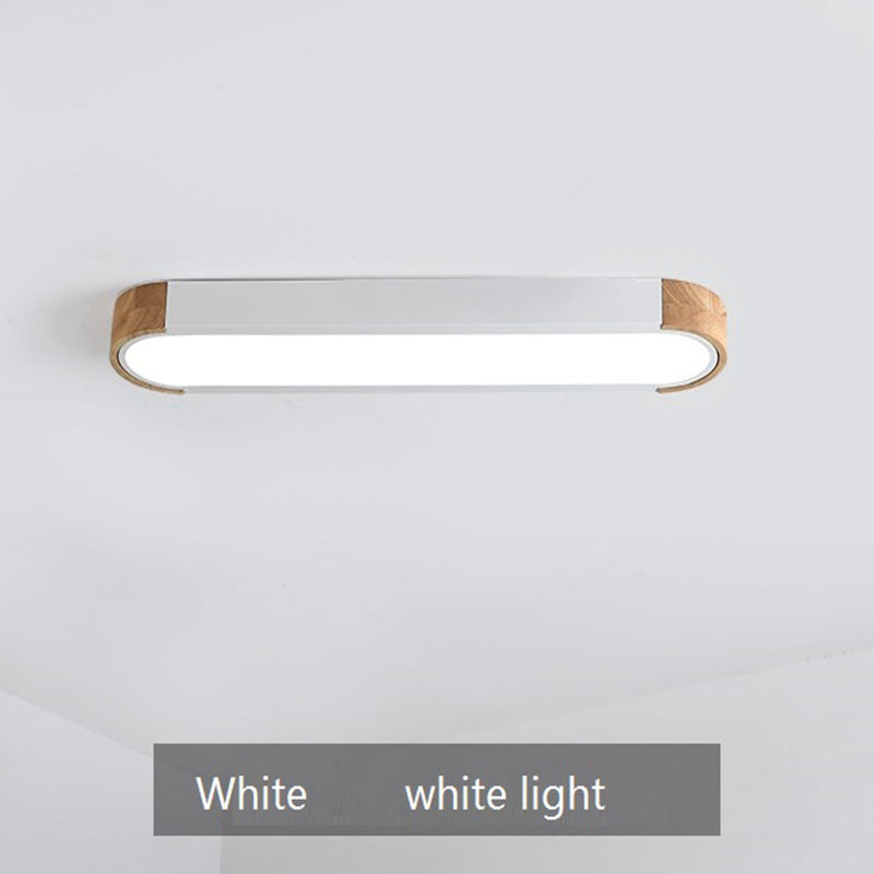Morandi Nordic LED Madera Lámpara de Techo, Blanca/Gris/Verde