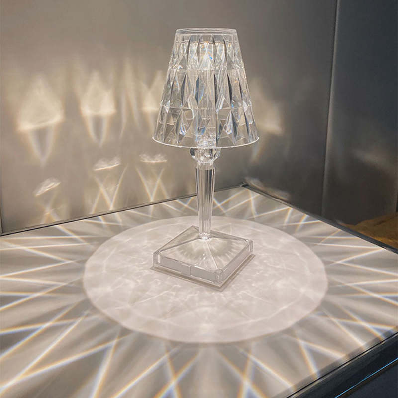 Kristy Moderna Minimalista Lámpara de Mesa Cristal, Brillante