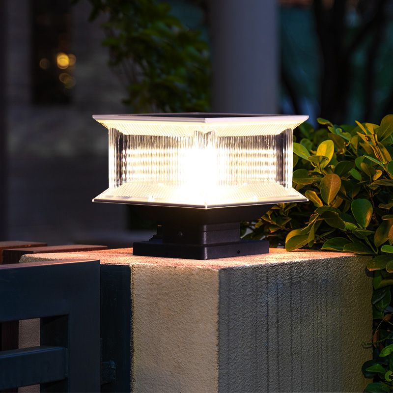 Riley Moderno Lámpara Exterior LED Cuboide Metal Patio