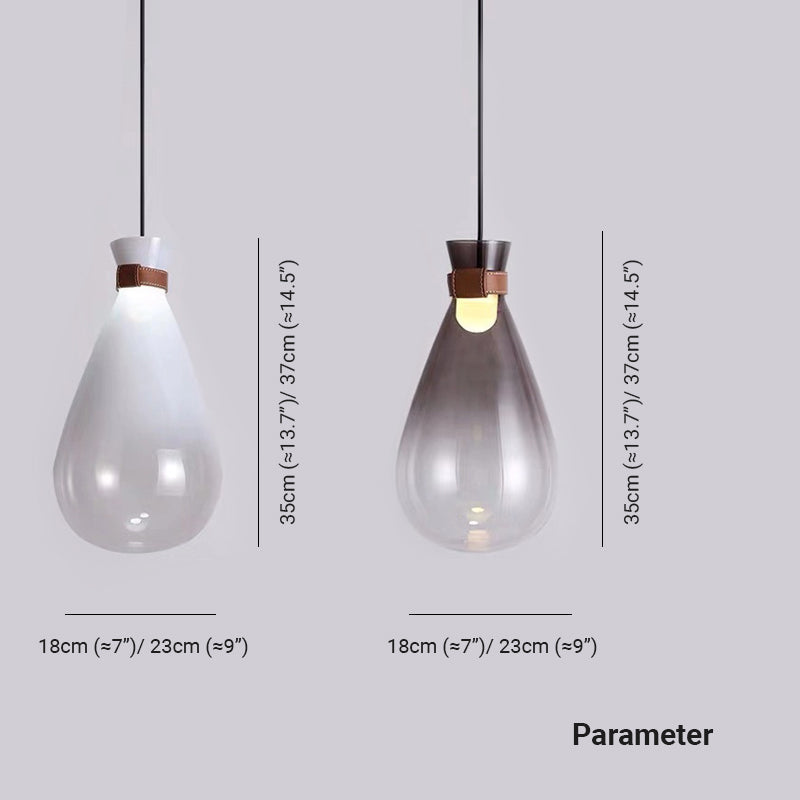 Hailie Moderna Diseño Nórdica Acrílico Lámpara Colgante, Blanca