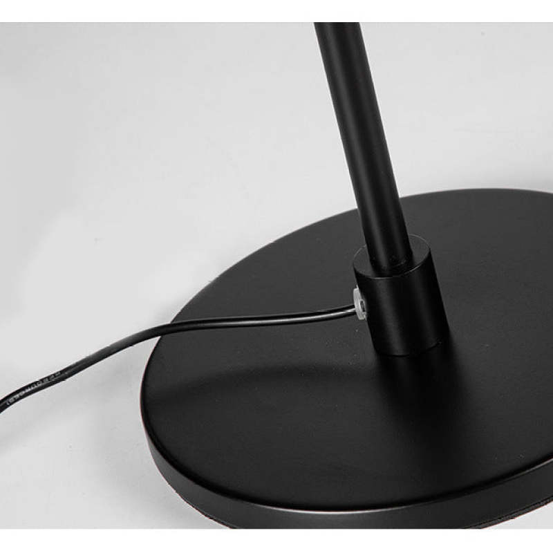 Nordic Moderna Minimalista Vidrio Lámpara de Mesa Negra