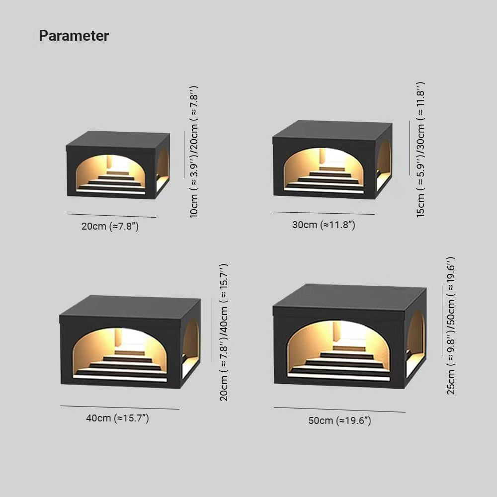 Riley Moderna Lámpara Exterior Solar Metal Patio