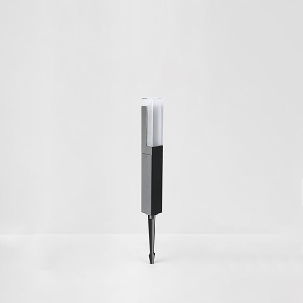 Pena Moderna Lámpara Solar Metal Exterior, Negra